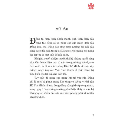 Hồ Chí Minh với việc xây dựng Đảng ta về trí tuệ