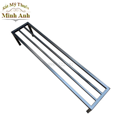 Kệ kê chậu cây Dài 80-90 cm. Rộng 20-25-30cm. Cao 10-15-20-25-30cm. Hộp thép 2*2cm. 2 nan phụ ( Hàng Chính Hãng )