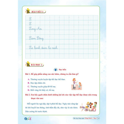 Sách - Bài Tập Hằng Ngày Tiếng Việt 3 - Tập 1 - Cánh Diều (1 cuốn)