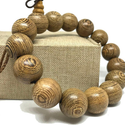 VÒNG TAY GỖ CÁNH GÀ SIZE HẠT 15MM - 15 HẠT