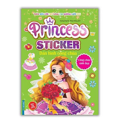 Sách - Princess Sticker Dán Hình Công Chúa - Công Chúa Xinh Đẹp - Minh Thắng