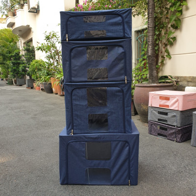 Hộp Vải Oxford Đựng Đồ Khung Thép Gấp Gọn