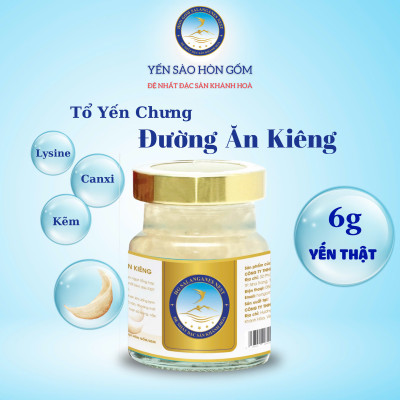 [Combo 12 Hũ] Tổ Yến Sào Chưng Đường Ăn Kiêng - Yến Sào Hòn Gốm Chính Hiệu Khánh Hoà - HGK NEST 