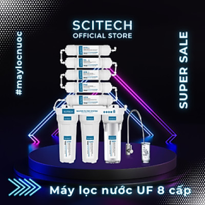 Máy lọc nước UF 8 cấp lọc by Scitech (Không dùng điện, không nước thải) - Hàng chính hãng