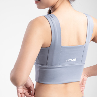 Áo bra nữ thể thao Fitme Delta 2 dây nâng ngực hỗ trợ cho gym và yoga, chất liệu thun cao cấp thoáng khí