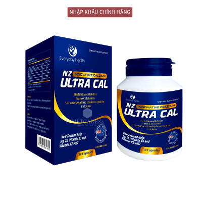 Bộ Sản Phẩm Tăng Chiều Cao Tuổi Dậy Thì: 2 Hộp Canxi Hữu Cơ Nano NZ Ultra Cal 30 Viên & Viên Đa Vitamin Tuổi Teen Go Multi Teen Everyday 60 Viên