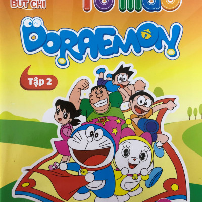 Tô màu cho bé - nhân vật hoạt hình bộ 4 cuốn
