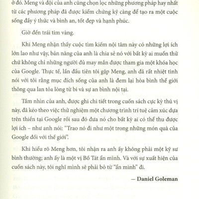 SEARCH INSIDE YOURSELF - TẠO RA LỢI NHUẬN, VƯỢT QUA ĐẠI DƯƠNG VÀ THAY ĐỔI THẾ GIỚI (Bản in năm 2022)