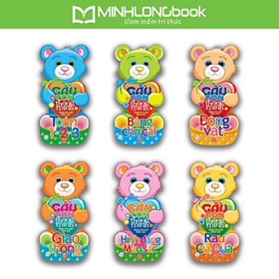 Sách: Combo Gấu Con Thông Minh Dành Cho Tuổi Mầm Non - (Trọn Bộ 6 Cuốn)