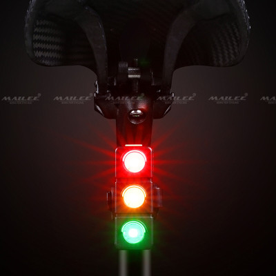 Đèn Đuôi Xe Đạp Ba Màu Giao thông BR-05, Sạc Type-C Pin Bền 480mAh, Cảm biến phanh, Đèn Đạp Xe An Toàn Ban Đêm, Dễ Dùng Cho Người Mới - Mai Lee