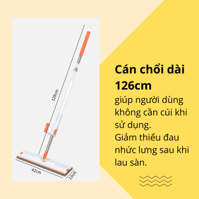 Cây Lau Nhà Tự Vắt Thông Minh Đa Năng VinBuy, Vắt Khô Đến 95%, Chổi Lau Nhà 360 Độ, Sau Sạch Khô Nhanh – Hàng Chính Hãng