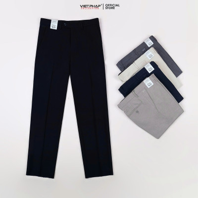 Quần Tây Nam VIỆT PHÁP Form Classic Không Ly Chất liệu Cao Cấp Chống Nhăn, Độ Bền Cao 33009