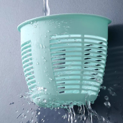 Giỏ rổ nhựa dán tường cao cấp đựng miếng rửa chén và nhiều vật dụng nhỏ như lược kéo bàn chải đũa thìa muỗng - rổ nhựa dán tường siêu dính không cần khoan tường bắt ốc vít