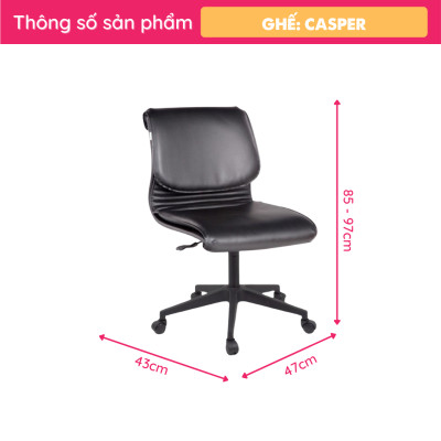 Ghế xoay nhân viên SMLIFE Casper