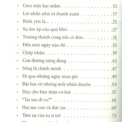 Sớm Mai Gieo Một Hạt Mầm - Tâm Không