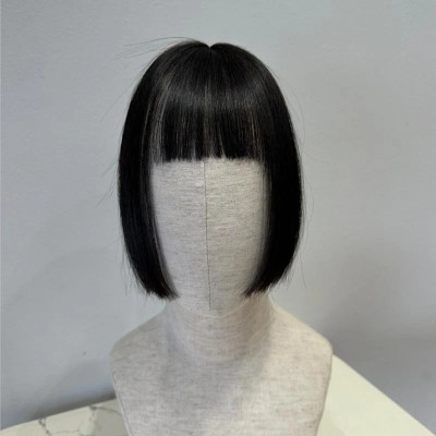 Mái Hime mái thưa tóc thậ.t nữ (không có tóc phía sau) - Tóc Giả Vân Anh