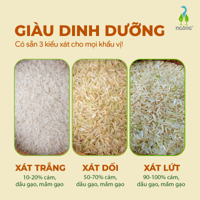 Gạo Ngỗng Sinh Thái ST25 Xát Trắng 3kg