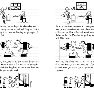 Sách: Combo Nhật Ký Chú Bé Nhút Nhát, Cậu Bé Siêu Thân Thiện (series Diary of a Wimpy kid) - Song ngữ Việt-Anh - 21 cuốn