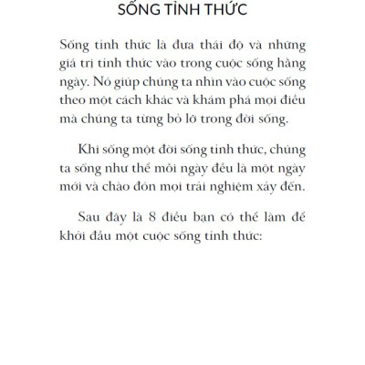 Bí Quyết Sống Tỉnh Thức Trong 8 Ngày (Bìa mềm)