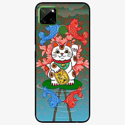 Ốp lưng dành cho Realme C12 mẫu Mèo Và Cá Chép