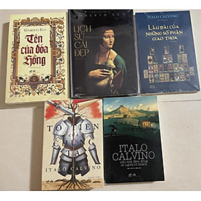 COMBO 5C CỦA TÁC GIẢ ITALO CALVINO: TÊN CỦA ĐOÁ HỔNG, LỊCH SỬ CÁI ĐẸP, LÂU ĐÀI CỦA NHỮNG SỐ PHẬN GIAO THOA, TỔ TIÊN CỦA CHÚNG TA, NẾU MỘT ĐEM ĐÔNG CÓ NGƯỜI LỮ KHÁCH