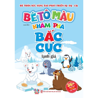 Bé tô màu: Khám phá bắc cực lạnh giá (20+ hình dán sticker)