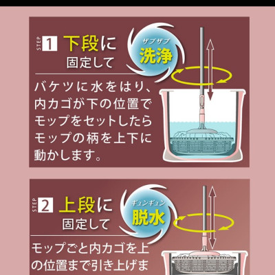 Bộ chổi lau nhà lốc xoáy 360 độ Azuma Nhật Bản