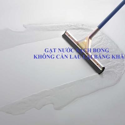 COMBO 1  Chổi xương - chổi dừa cán dài  quét sân vườn  + 1 Cây gạt nước sàn cao cấp siêu nhẹ, bền CONDOR