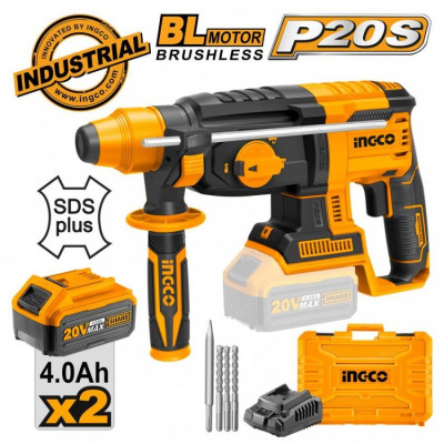 MÁY KHOAN BÊ TÔNG 3 CHỨC NĂNG SỬ DỤNG PIN 20V INGCO CRHLI202287 - HÀNG CHÍNH HÃNG