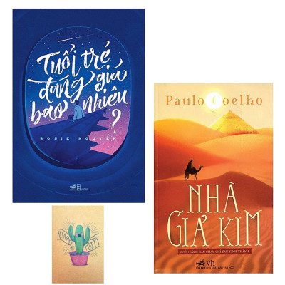 Combo Nhà Giả Kim và Tuổi Trẻ Đáng Giá Bao Nhiêu (Tặng Kèm Sổ Tay)