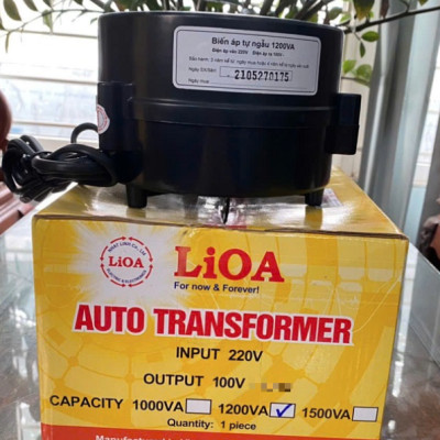 Biến Áp Đổi Nguồn Hạ Áp 1P - 1.2kVA Lioa DN012