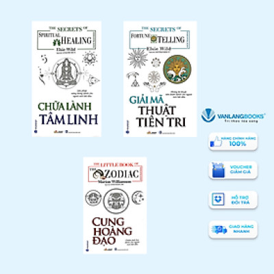 Combo 3 Cuốn Chữa Lành Tâm Linh + Giải Mã Thuật Tiên Tri + Cung Hoàng Đạo - Vanlangbooks