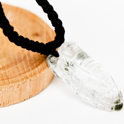 Mặt dây chuyền ngọc thiền thạch anh ưu linh mệnh thủy, mộc - Ngọc Quý Gemstones