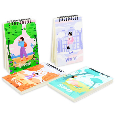 Sổ Lò Xo Note 4 Mùa A6 - Kẻ Ngang - 160 Trang 80gsm - The Sun - Summer