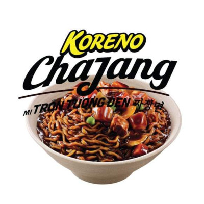 Thùng 20 Gói Mì Trộn Tương Đen Cay Koreno Chajang 78g