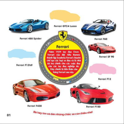 Sách - Trò Chơi Bóc Dán Hình Sticker - Xe Thể Thao - Tập 2 - Rèn Luyện IQ EQ CQ - Việt Thư