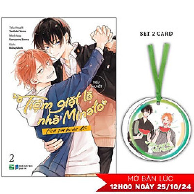Sách - [Tiểu Thuyết] Tiệm Giặt Là Nhà Minato - Tập 2 - Con Tim Hoán Đổi - Bản Đặc Biệt - Tặng Kèm Set 2 Card Bong Bóng Mùa Hè