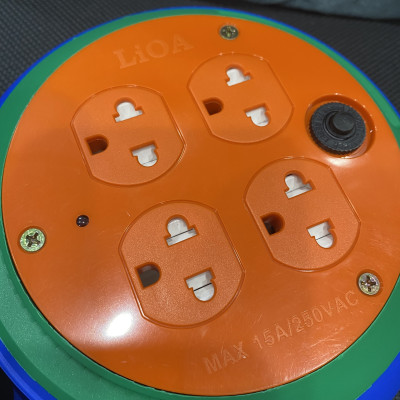 Ổ cắm kéo dài quay tay - cuộn dây kín - kiểu đĩa bay DB52-10AS (mẫu mới 2022) - Hàng chính hãng