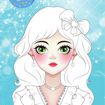 Sách - Trang Điểm Sáng Tạo - Bóc Dán Và Tô Màu - Công Chúa Thiên Hà