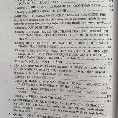 Cẩm nang công tác thanh tra, kiểm tra, xử lý các hành vi vi phạm đạo đức trong giáo dục và phòng chống tham nhũng tiêu cực, hướng dẫn công tác thi đua khen thưởng trong các cơ sở giáo dục
