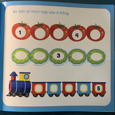 Bộ Sách Tự Xóa Thông Minh - Kèm 02 bút tự xóa - 4 cuốn Toán, Chữ cái, chữ số, hình khối và màu sắc - Sách cho bé học mẫu giáo