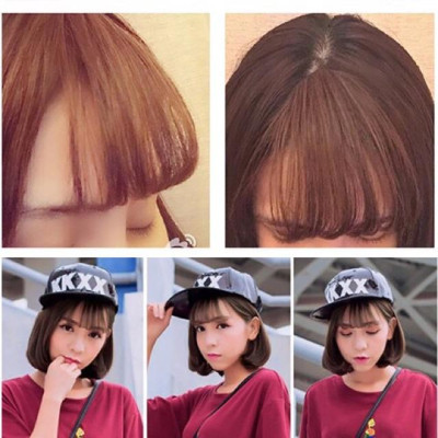 Tóc giả mái thưa baby có bát cao cấp