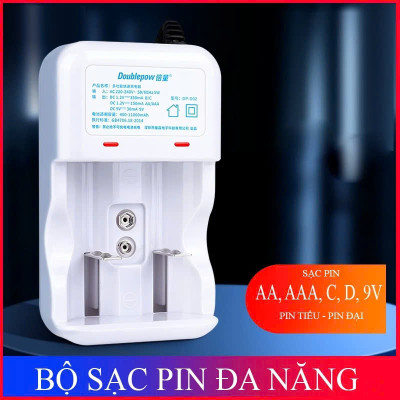 Bộ Sạc Pin Đa Năng Doublepow Thông Minh Bjảo Vệ Pijn, - Tự Ngắt, Đèn Báo, Chất Lượng Cao, ĐÈN TRANG TRÍ