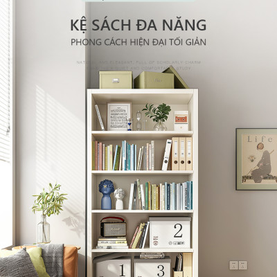 Kệ sách gỗ đa năng để sàn gỗ MDF phủ melamin cao cấp thương hiệu IGA - GP250
