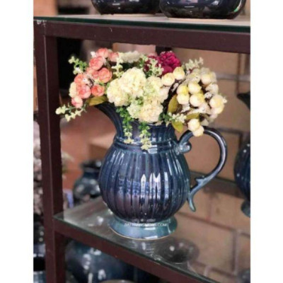 Bình hoa dáng bình sữa men hoả biến