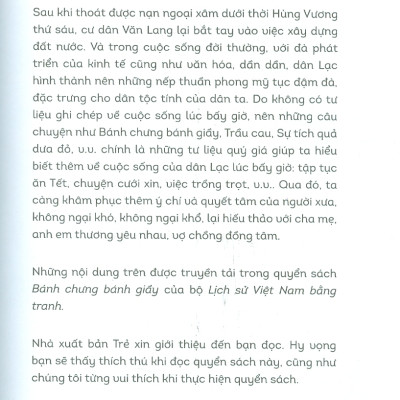 Lịch Sử Việt Nam Bằng Tranh - Bánh Chưng Bánh Giầy (Bản in màu, bìa mềm)