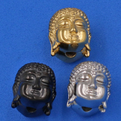 Chuỗi đeo tay San Hô Trắng 14 ly - Vòng tay Phật A Di Đà inox vàng VSHTNLVHB14 - hợp mệnh Kim, mệnh Thủy - Vòng đeo tay size lớn