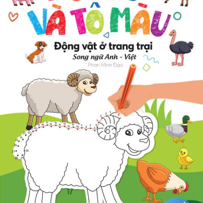 Sách - Bộ Sách Nối Số Và Tô Màu - Song Ngữ Anh-Việt (Bộ 4 Cuốn)