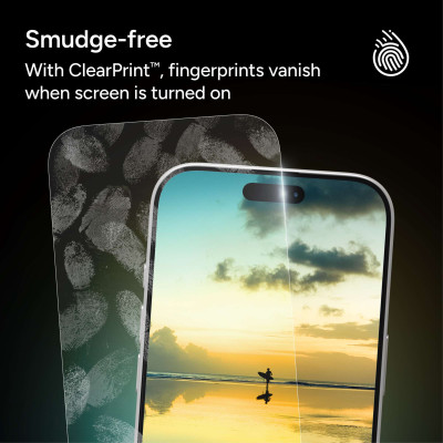 [ Dành Cho iPhone 17 Series] Kính cường lực ZAGG trong suốt, chống nhìn trộm, chống ánh sáng xanh XTR, kèm khung trợ dán_ Hàng chính hãng