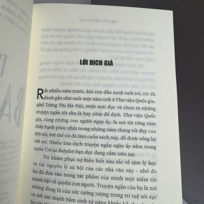 TRỞ LẠI BABYLON – Nhiều tác giả – Nguyễn Tuấn Khang dịch – Nhã Nam 